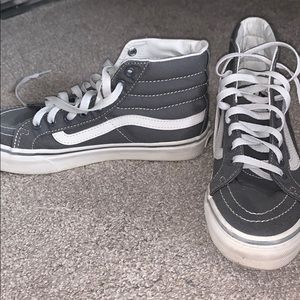 High top grey vans